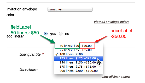 WooCommerce Gravity Forms Price Label