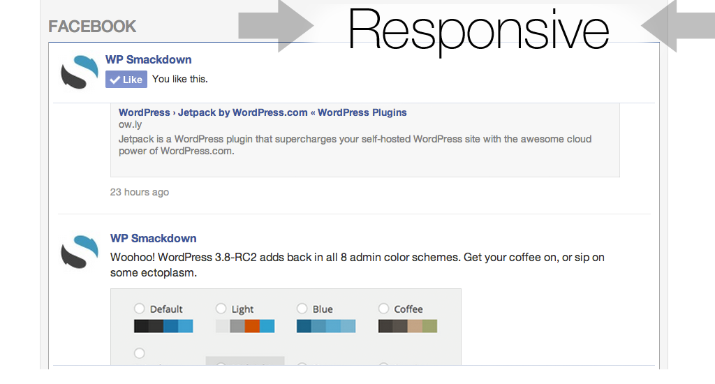 Responsive Facebook Like Box for WordPress