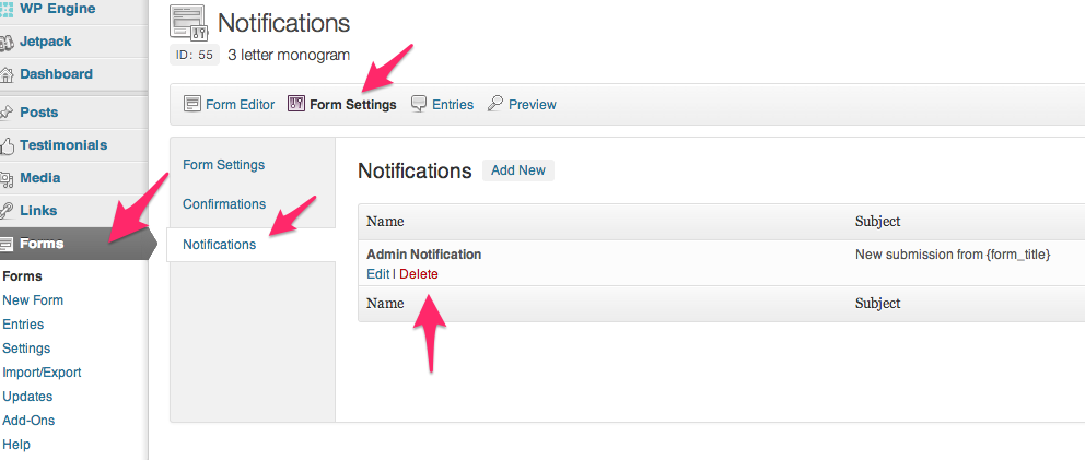WooCommerce Gravity Forms Add-Ons Disable Add to Cart Email Notifications