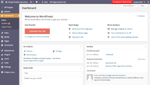 WordPress 3.8 Dashboard