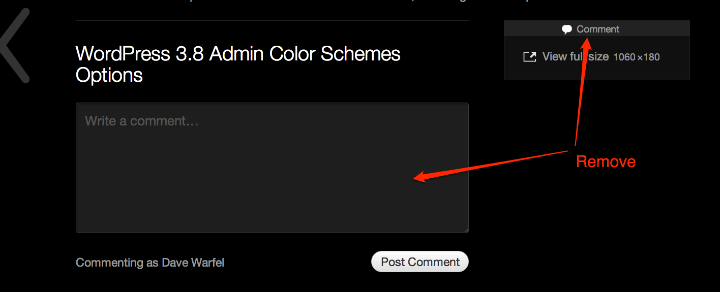 WordPress Jetpack Carousel - Disable Comments