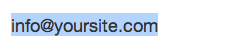 WordPress Email Link - Highlighted Text