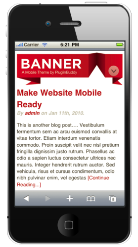 iThemes Mobile - Banner Theme