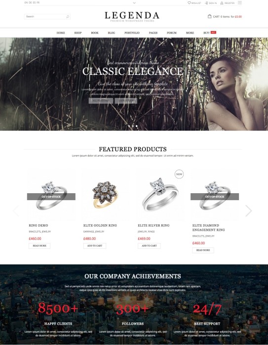 Legenda WordPress Bootstrap Theme