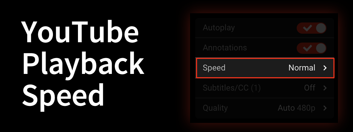 How to Change YouTube Playback Speed