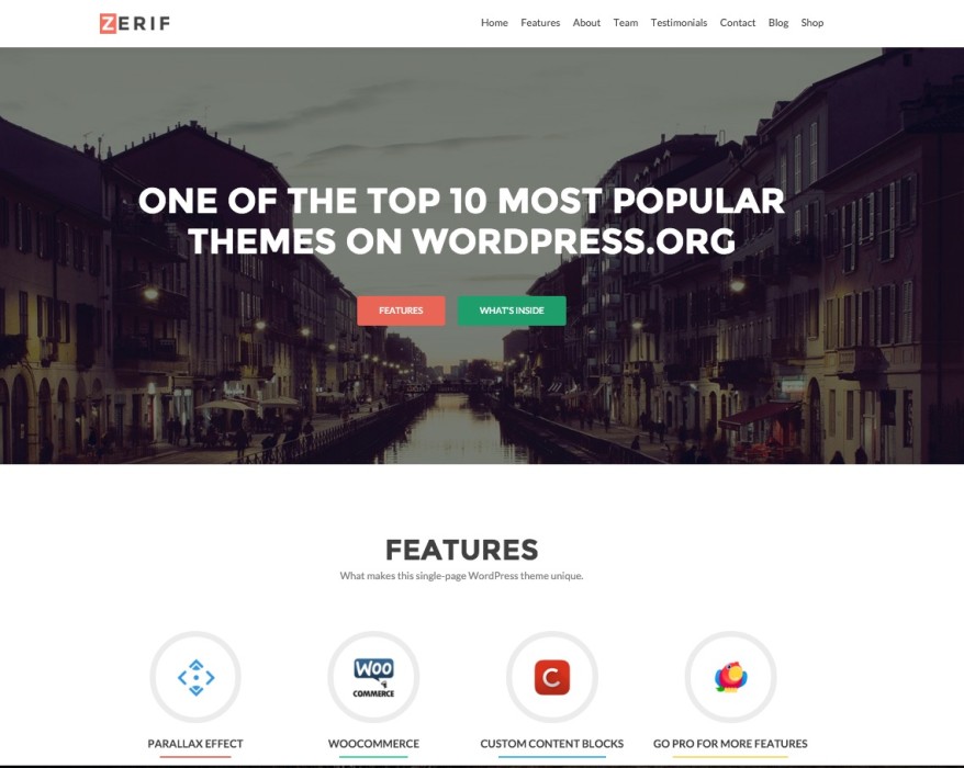 Zerif Lite Free WordPress Bootstrap Theme