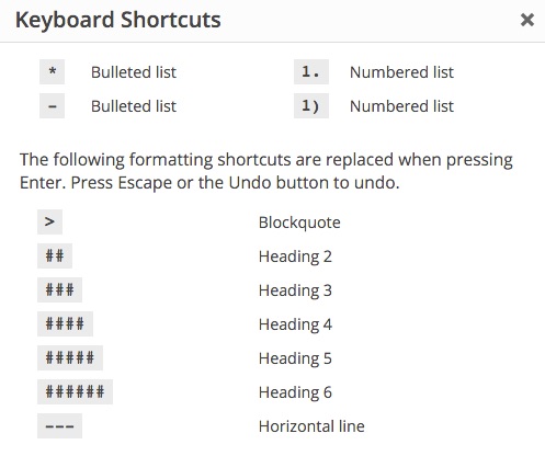 WordPress Text Patterns Modal