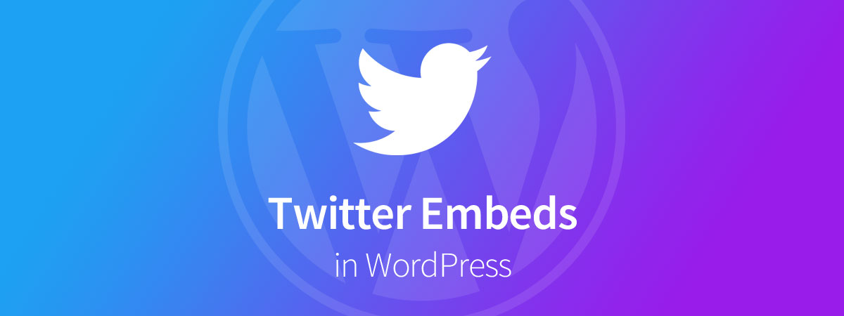 Embed Twitter WordPress