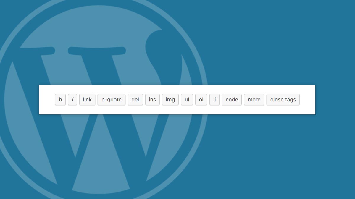 Custom WordPress Quicktags