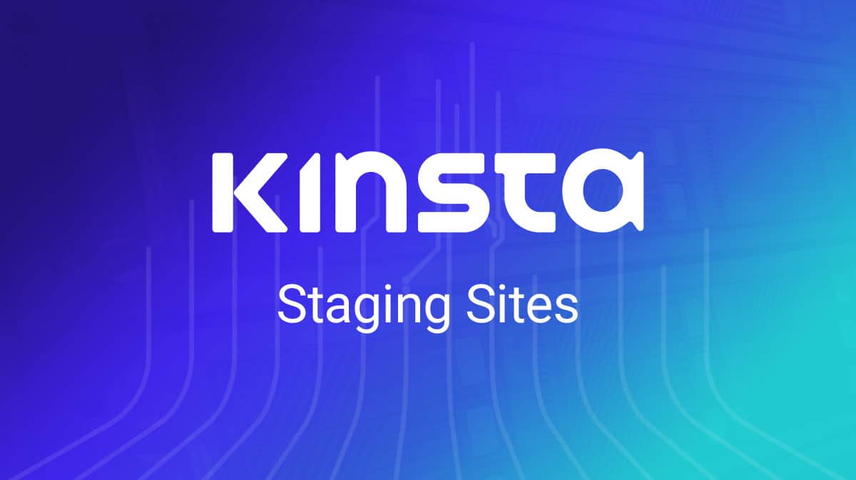 Kinsta WordPress hosting staging site setup