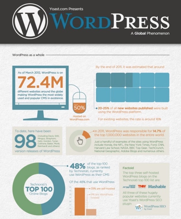 WordPress stats infographic