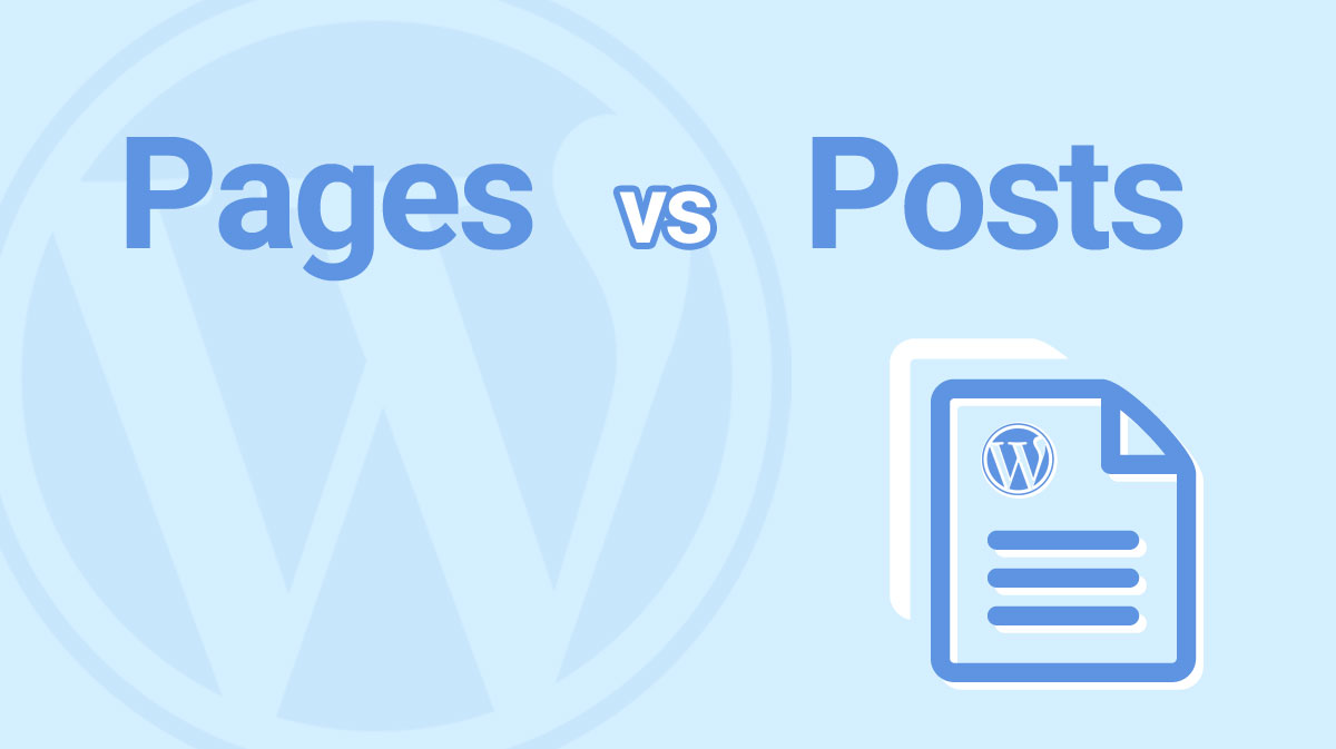 WordPress Pages vs. Posts