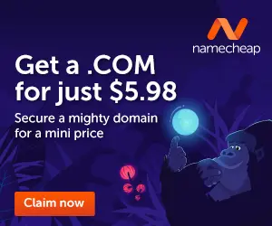 Namecheap domain for $5.98